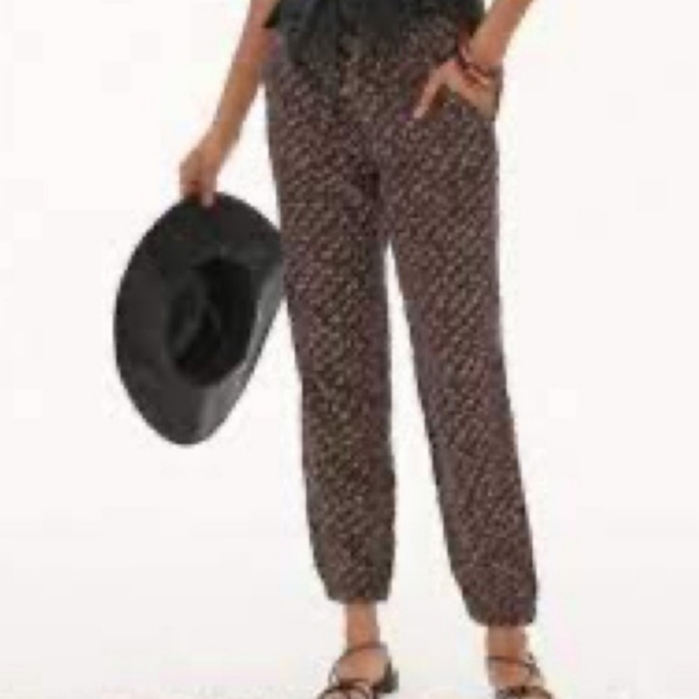Anthropologie rhys linen utility joggers